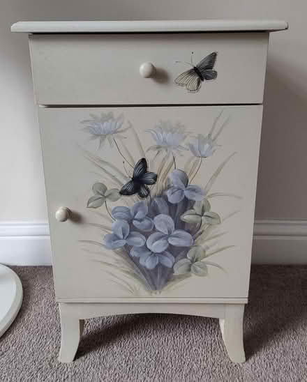 Photo of free Vintage floral bed side table (Gillingham ME7) #1