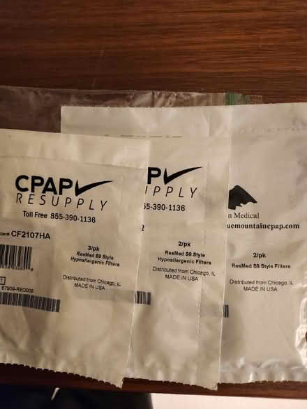Photo of free 3 ResMed S9 CPAP device air filters (Wedgwood, Seattle, WA, US) #1