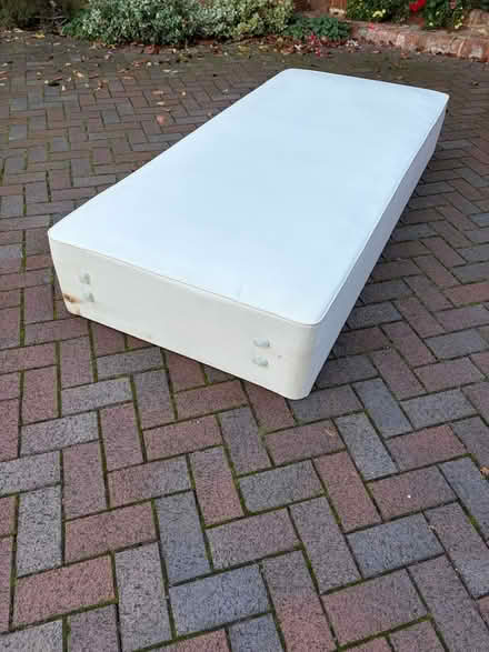 Photo of free Single bed base and mattress (Hitchin Herts) #2