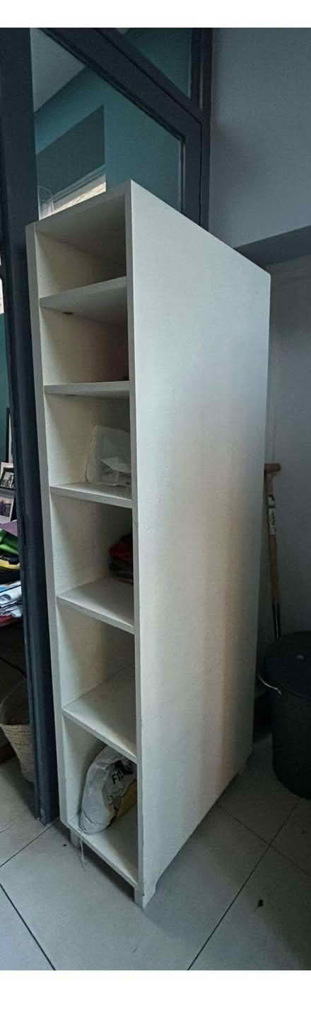 Photo of free Tall cupboard with open shelving with mirror on left side (Barnes SW13) #1