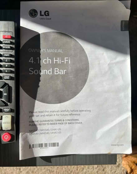 Photo of free 4.1 Channel LG Soundbar (Guiseley LS20) #1