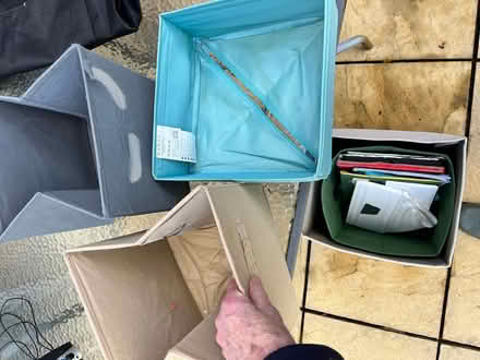 Photo of free Assorted Storage canvas boxes (Bearsted, Maidstone. ME15) #1