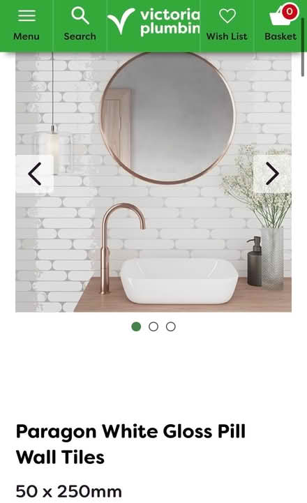 Photo of free Wall tiles: 4 boxes White Gloss Pill Wall Tiles (Earls Court SW5) #1