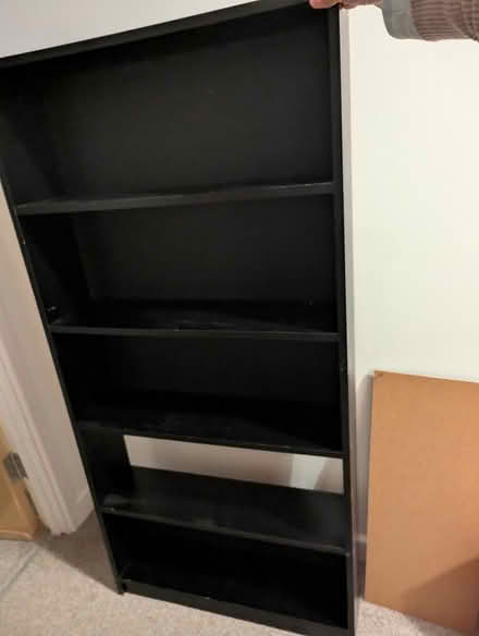 Photo of free Black bookshelf (Ss2) #1