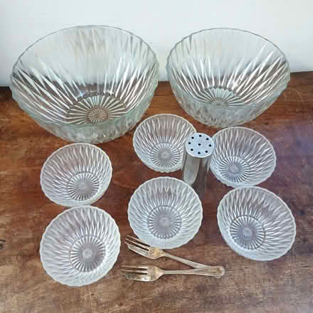 Photo of free Duralex trifle dishes & sugar castor & cake forks (North Hinksey OX2) #1