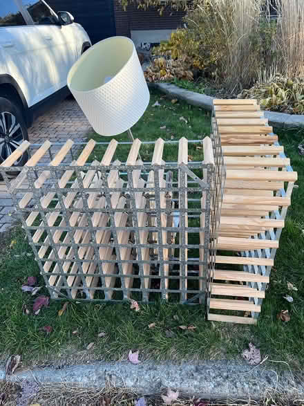 Photo of free CURB ALERT wine racks and lamp (Riverside Park) #1