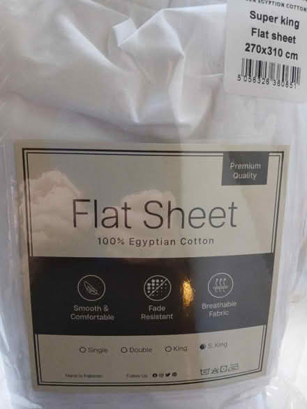 Photo of free New Egyptian cotton sheet (FairOak Close PR2) #1