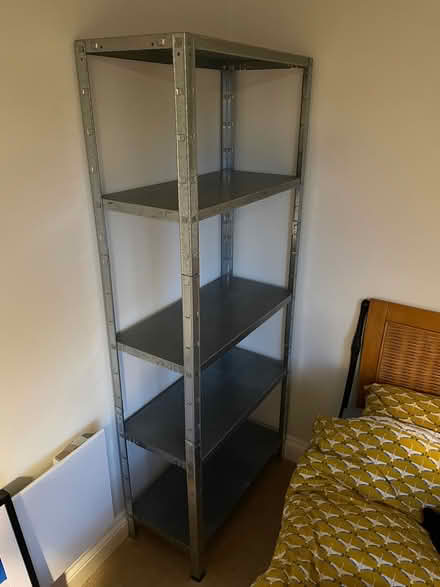 Photo of free Metal bookcase (Long Sutton, Nr Langport) #1