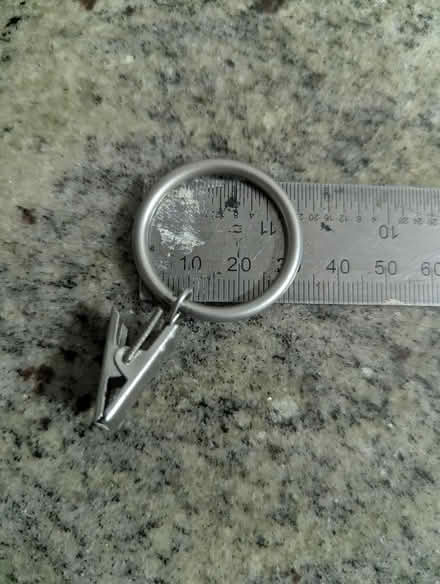 Photo of free 20 voile or net metal rings (Grangeway area NN10) #3