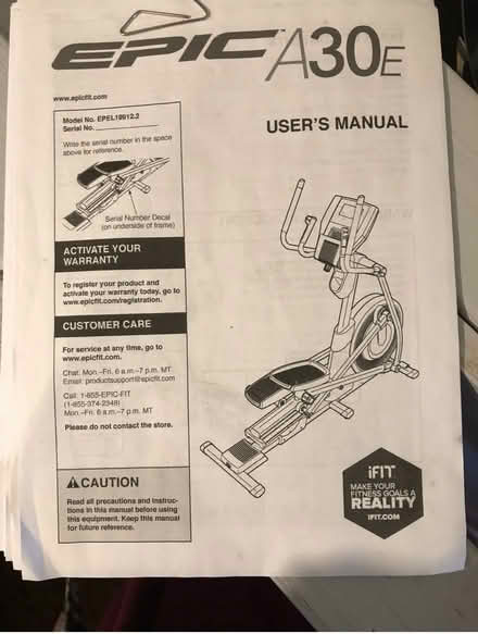 Photo of free Elliptical Epic A30e (South central Madison) #4
