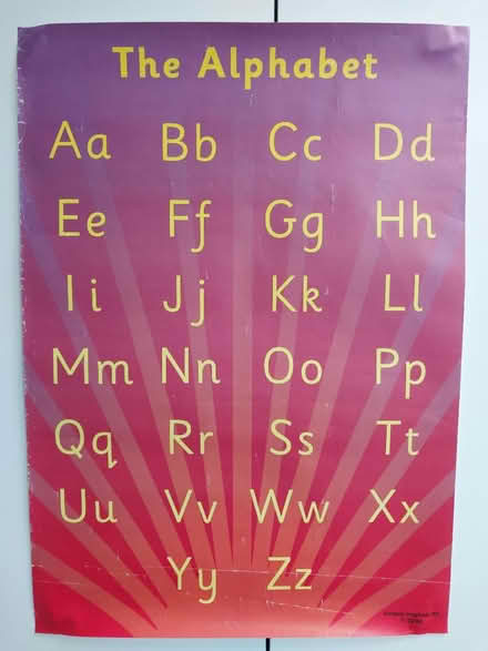 Photo of free The Alphabet poster 42 × 59 cm (Ealing Pitshanger W5) #1