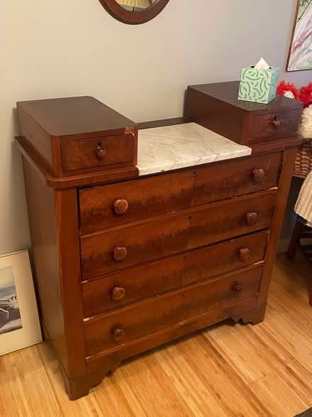Photo of free Cherry veneer dresser (Madrona) #1