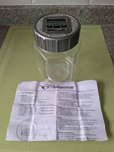 Photo of free Electronic Coin Savings Jar (Beulah Hill SE19) #1