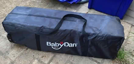 Photo of free BabyDan large travel cot with mattress and fitted sheet (Isleworth TW7) #1