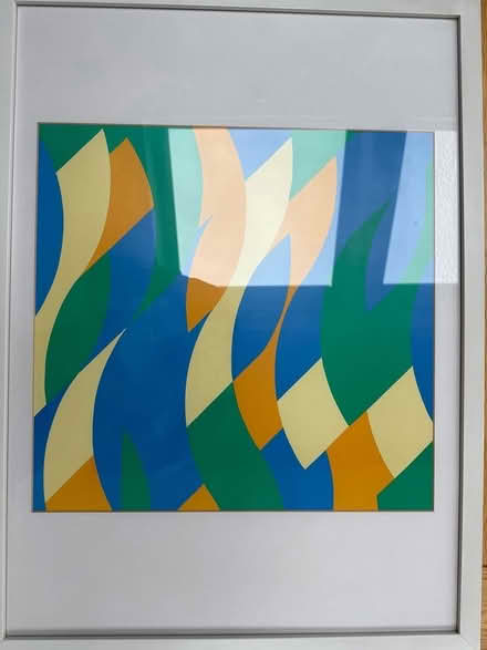 Photo of free Framed Brigit Riley print (Headington, Oxford OX3) #1