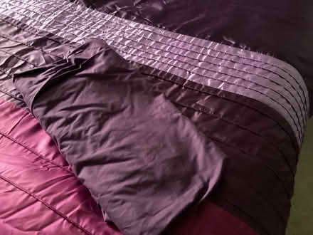 Photo of free Purple / pink quilt set and curtains (Ashington NE63) #4