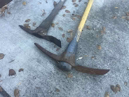Photo of free Two large pick axe with wood handle (Berkeley) #3