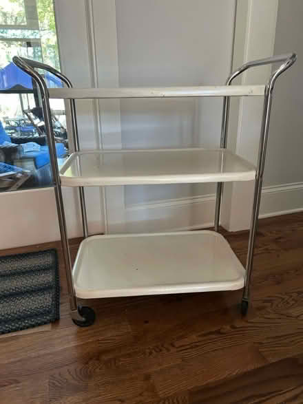 Photo of free Vintage metal rolling cart (Oakhurst) #1