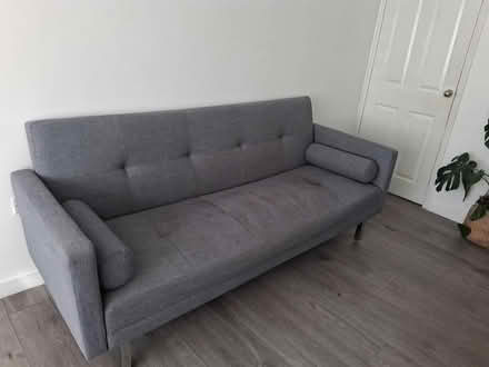 Photo of free grey sofa (E16 canning town) #1