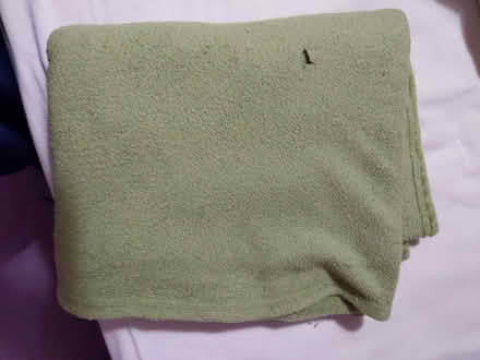 Photo of free Green fleece blanket (Oakington CB24) #1