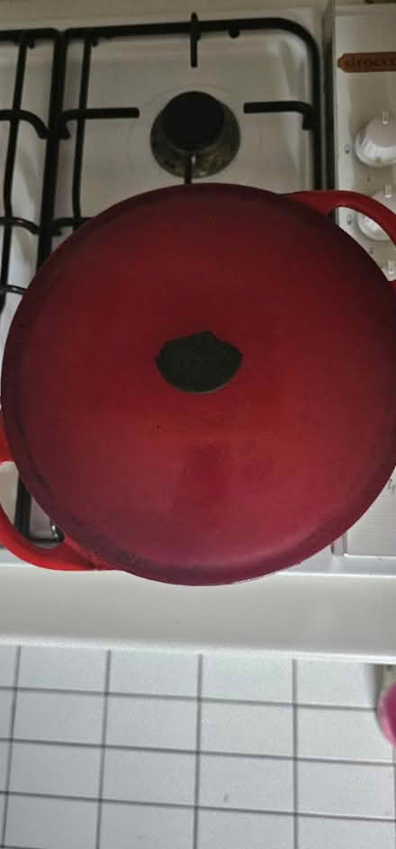 Photo of free Red cast iron pot (Altrincham) #2