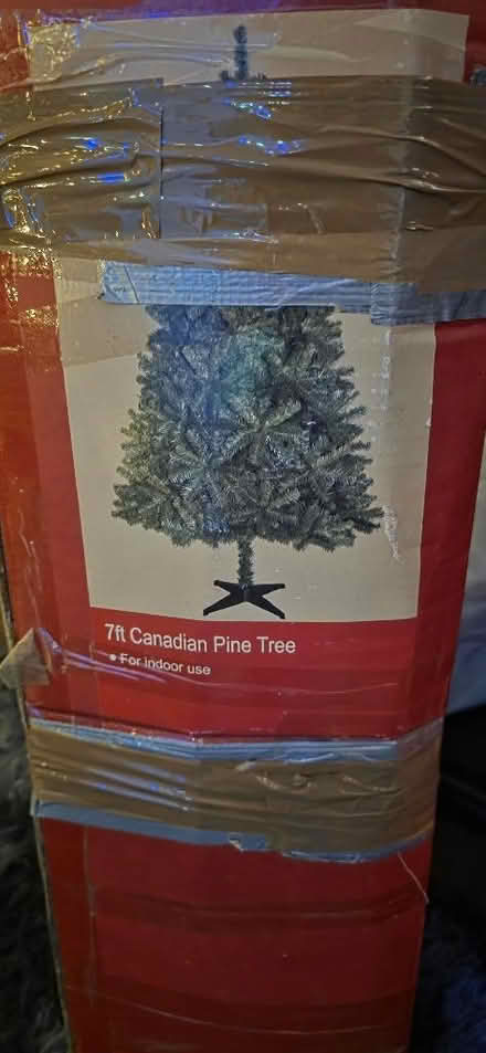 Photo of free 7ft Canadian Pine Artificial Xmas Tree (BN23 8 Langney Shops (Stone Cross BN23) #4
