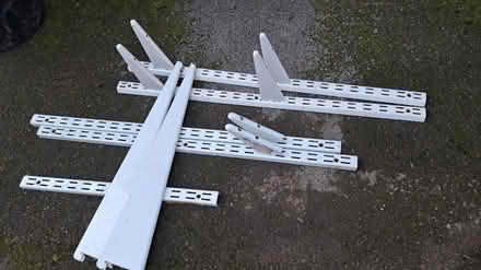 Photo of free Metal shelf brackets (no shelves) (S41. Chesterfield) #2
