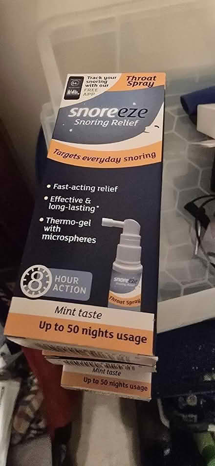 Photo of free Snoreze snoring spray x3 (Great Moor SK7) #1