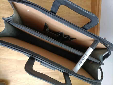 Photo of free Black Leather briefcase (Bucklesham) #3