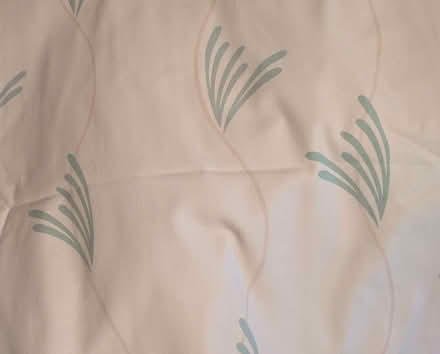 Photo of free cream curtains, blue motif (Henleaze BS9) #1
