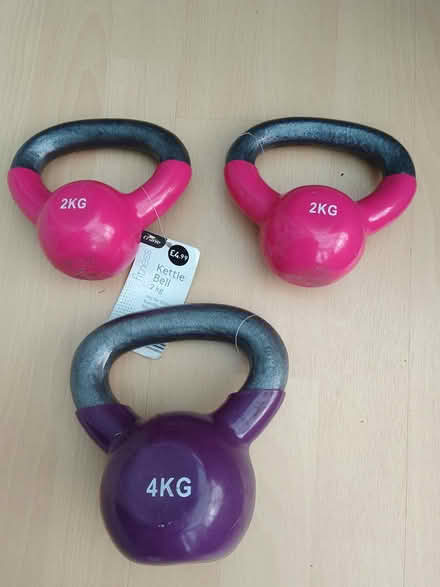 Photo of free Kettle bells x 3 (Purley on Thames RG31) #1