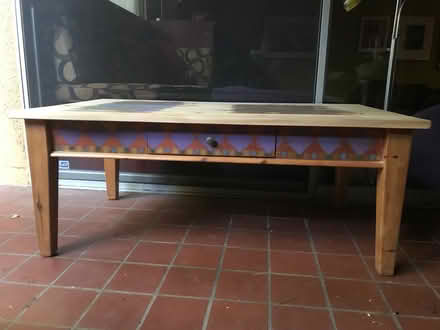 Photo of free Pine Coffee Table With Drawer (La Crescenta) #1