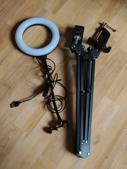 Photo of free Overhead Phone Mount w Ring Light (Salford, M3) #1