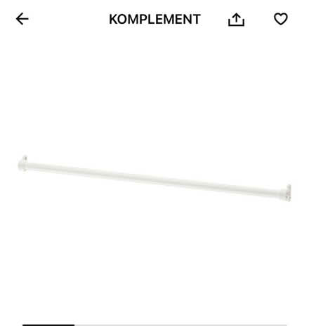 Photo of Ikea Komplement 100cm rail (Fairfield Park) #1
