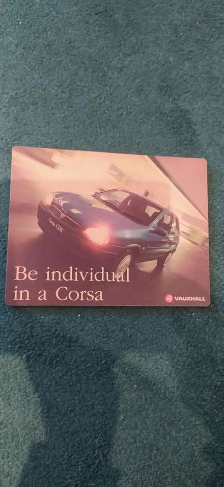 Photo of free vauxhall corsa cdx mouse mat (Southbourne (BH6)) #1
