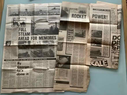 Photo of free Newspaper articles about the Rocket engine (Childwall L16) #1