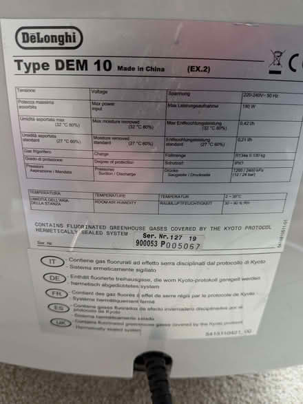 Photo of free Dehumidifier (Cookham SL6) #3