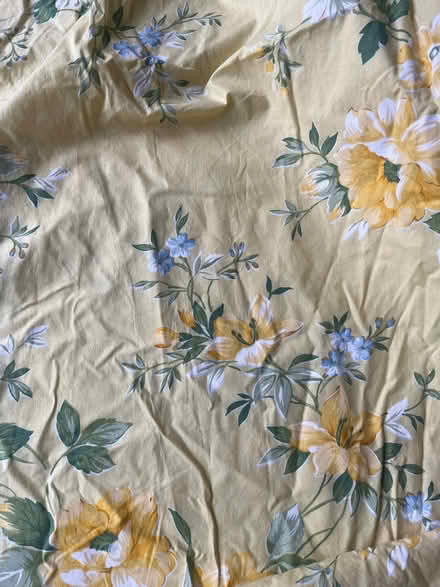 Photo of free Yellow patterned fabric. (Royal Leamington Spa CV31) #1
