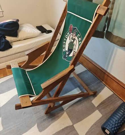 Photo of free Celtics Sling Chair (Stoneham, Near Montvale Ave) #1