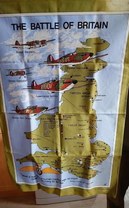 Photo of free Battle of Britain teatowel (West Bedhampton) #1