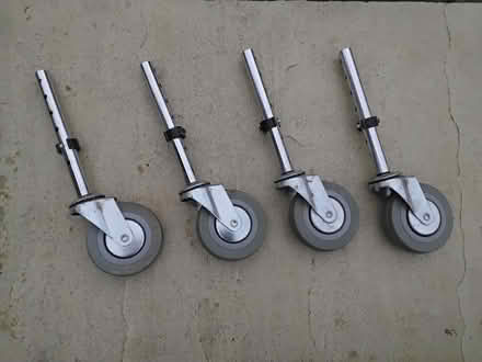 Photo of free Trolley wheels on swivel stems x 4 (Welwyn AL6) #1
