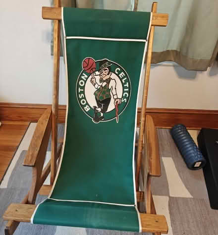 Photo of free Celtics Sling Chair (Stoneham, Near Montvale Ave) #2