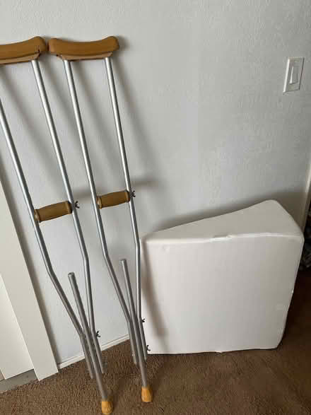 Photo of free Crutches and Wedge Pillow (San Rafael, Glenwood) #1