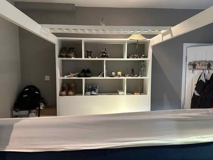 Photo of free White wooden ottoman bed (Emlyn Gardens W4) #4