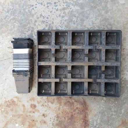 Photo of free 16 Square Nursery Pots & Tray (76108) #1