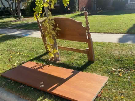 Photo of free Curb alert. Headboard & door (Downers Grove 60516) #1