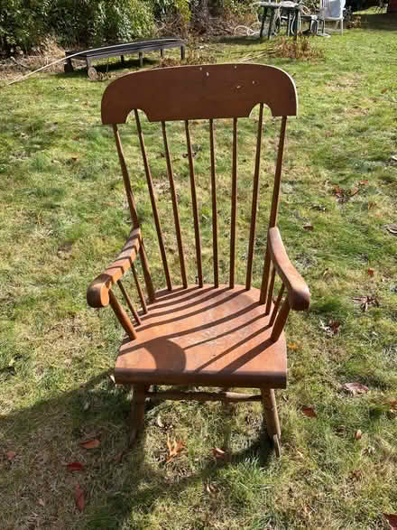 Photo of free Wooden rocking chair (Rhinebeck village) #1