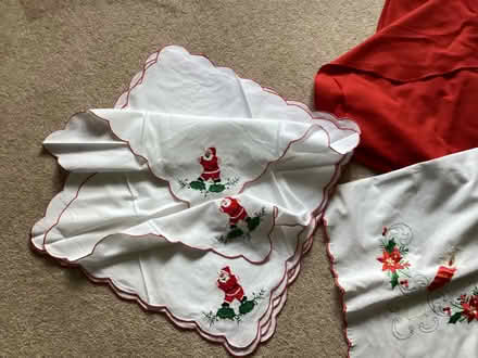 Photo of free Christmas table cloths and napkins (Ashington NE63) #3