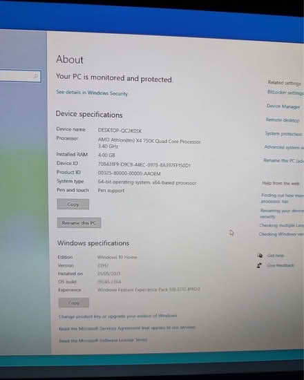 Photo of free Computer and monitor (Hempstalls ST5) #2