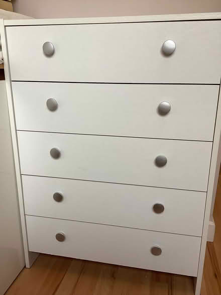 Photo of free White, mdf, chest of drawers. (Hollingbury BN1) #1
